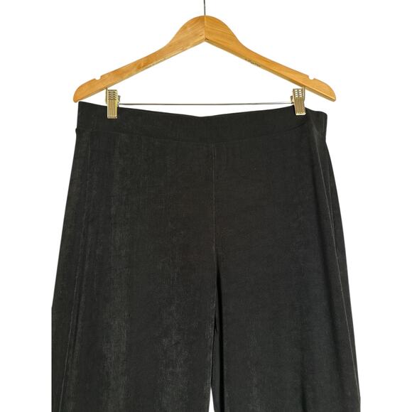 Chico's Travelers Women's High Waisted Wide Leg Pull On Pants Size 2R (L) Black - Picture 2 of 7